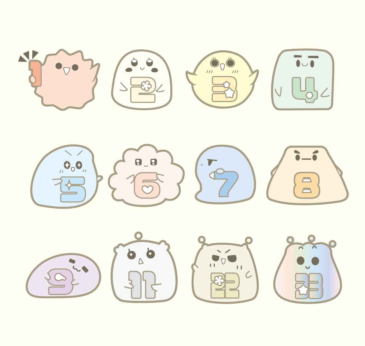 数秘のキャラクターたち